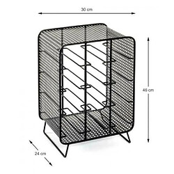 Pegane Porte-bouteilles métal - Noir