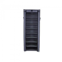 Helloshop26 Armoire/étagères à chaussures 10 couches - Gris