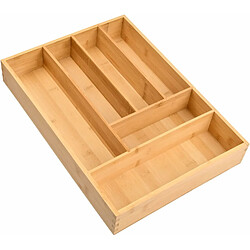 Vendos85 Range Couverts Bambou - 6 Compartiments