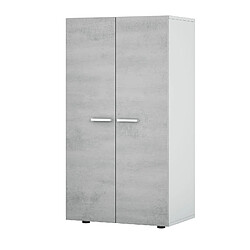 Pegane meuble à chaussures 2 portes - Blanc