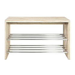 Pegane Banc à chaussures - Chêne clair