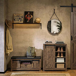 SoBuy Commode à chaussures avec porte coulissante