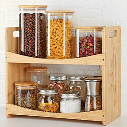 Vendos85 Étagère à épices bambou - Marron