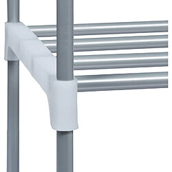 Helloshop26 Meuble à chaussures 4 étages - Gris