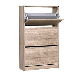 Pegane Armoire à chaussures - Chêne clair