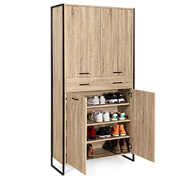 Idmarket MARKET Armoire LUIS - 4 Portes