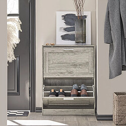 Avis SoBuy Meuble à chaussures - Gris 60x23x79 cm