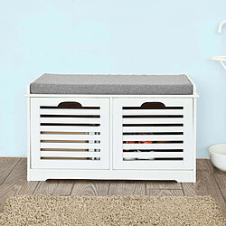 SoBuy Banc Rangement 2 Cubes