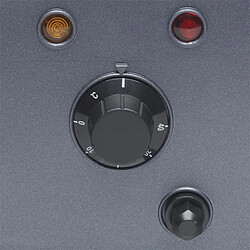 Habitat Et Jardin Réchauffeur électrique Vulcan Analogique - 29 x 24 x 51.5 cm - 9 kW monophasé - Gris