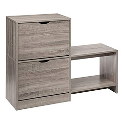 Pegane Meuble à chaussures - Chêne