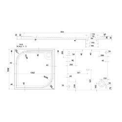 Acheter Kiamami Valentina Klio Receveur de douche - 100x100 cm