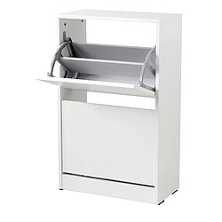 Pegane Armoire à chaussures - Blanc