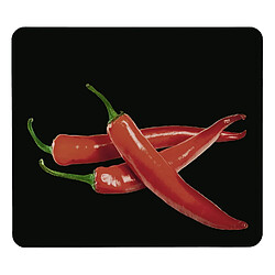 WENKO Protège-plaque vitrocéramique Peperoni - Noir