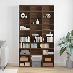 vidaXL Armoire à CD Chêne Marron