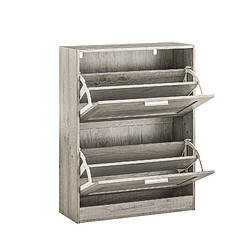 SoBuy Meuble à chaussures - Gris 60x23x79 cm