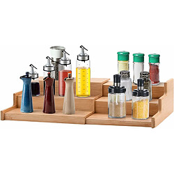 Vendos85 Étagère à épices extensible bambou - Marron