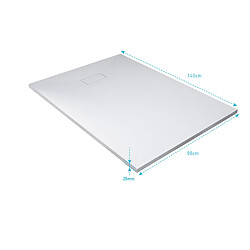 Aurlane ROCK 2 WHITE 140 - 140x90 cm pas cher