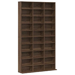 vidaXL Armoire à CD Chêne Marron