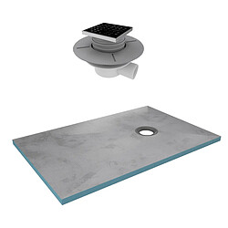 Aurlane Receveur à carreler Rainy Dark 90x140