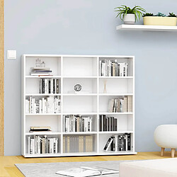 vidaXL Armoire à CD - Blanc