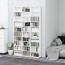vidaxl Armoire à CD - Blanc