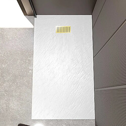 Aurlane Effet Pierre 140x80 - Blanc