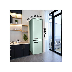 LINARIE Réfrigérateur congélateur retro LJCO250GREEN