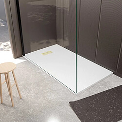 Aurlane Effet Pierre 140x80 - Blanc
