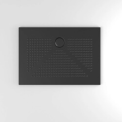 Kiamami Valentina Plateau de douche Delfino 100x70 - Noir