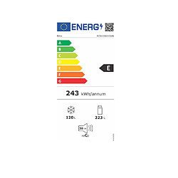 Réfrigérateur combiné 60cm 343l - rcse366k40w - BEKO