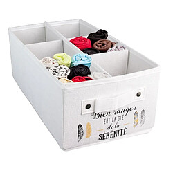 Idebox ebox Rangement Tiroir 6 Compartiments pas cher