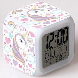 Réveil enfant LED licorne