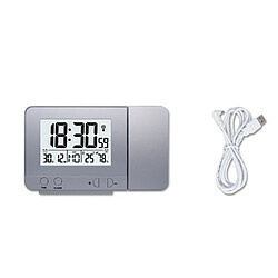 Réveil USB projection YP Select - Argenté