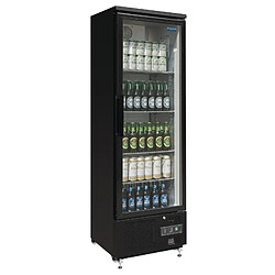 Polar Frigo Boisson Vitré Noir 307 L Armoire à boissons - 307 litres - Noir - Température : 2°C/8°C - LED - 4 étagères réglables