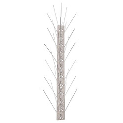 Avis vidaXL Ensemble de 6 Pointes Contre Oiseaux Inox 3 m