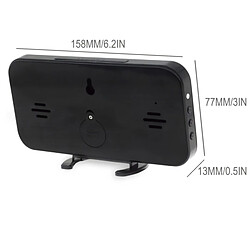 Wewoo Réveil LED Miroir - Blanc