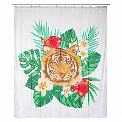 Rideau de Douche Tropical - 180x200 cm - Blanc