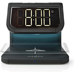 Réveil chargeur induction smartphone sans fil - Noir