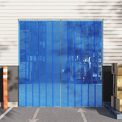 vidaXL Rideau de Porte Bleu PVC 10 m