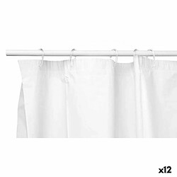 Berilo Rideau de douche Polyéthylène Eva - Blanc