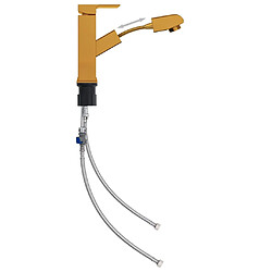 Helloshop26 Robinet Rétractable Doré 17.2cm