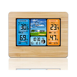 Réveil Multifonctionnel Météorologique Jaune