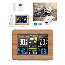 Station météo bois - Réveil digital