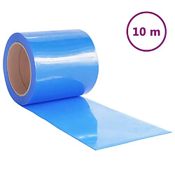 vidaXL Rideau de Porte Bleu PVC 10 m