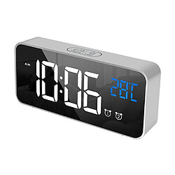 Wewoo Horloge LED argentée