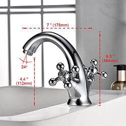 Acheter Robinet Salle de Bain Rétro en Laiton Chromé