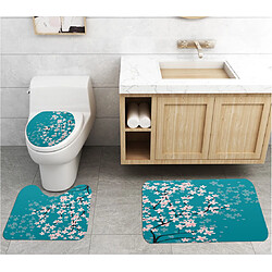 4pcs Cerisier Rideaux Salle de Bain