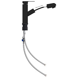 Robinet de lavabo Helloshop26 rétractable - Noir