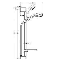 Hansgrohe Crometta 85 set de douche