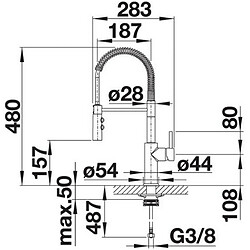 Avis Mitigeur évier monocommande chromé - 521476 - Cartris-s - BLANCO